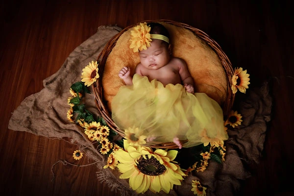 Newborn photo retouching