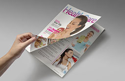 how to do hospital magazine design