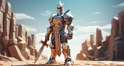 High-poly 3D game assets