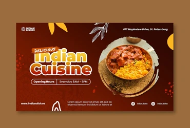 food banner designing