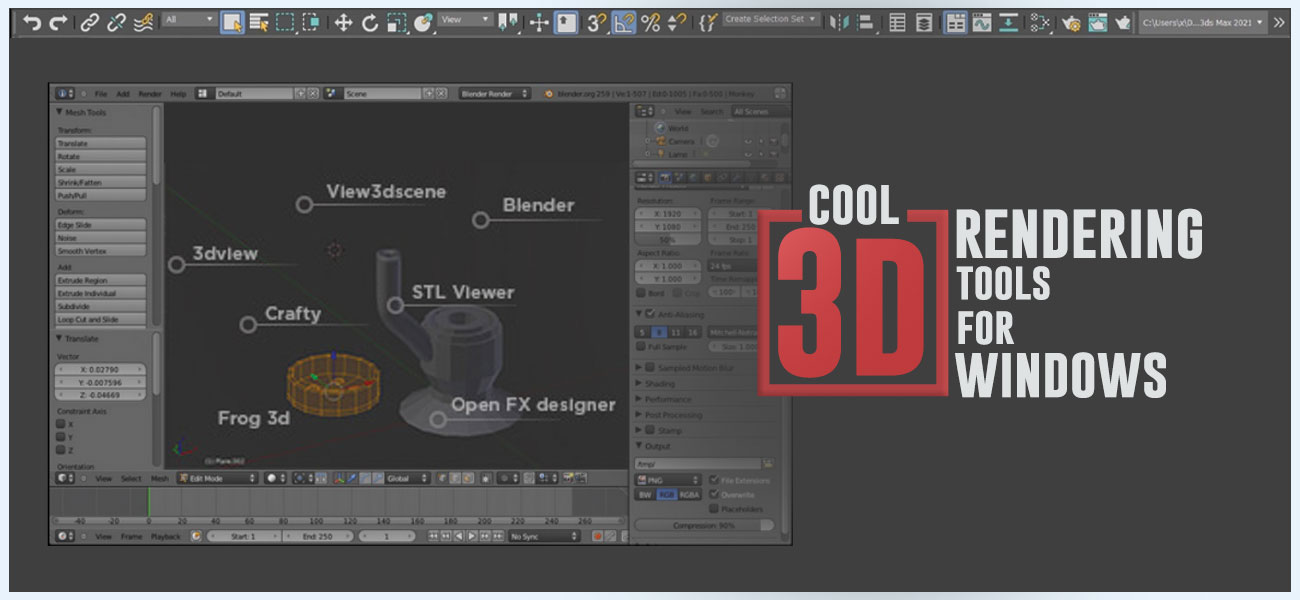 best 3d rendering tools