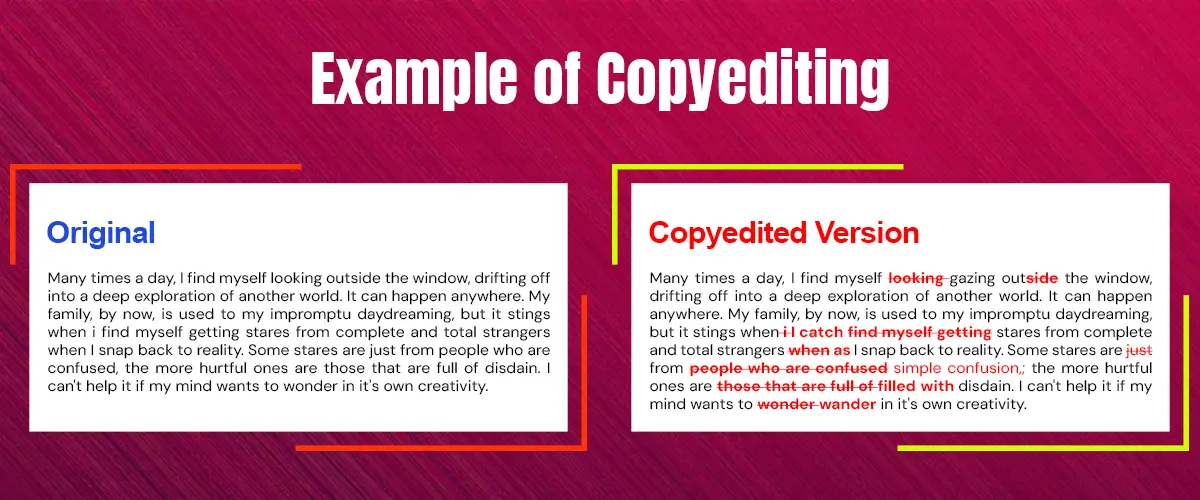copy editing example