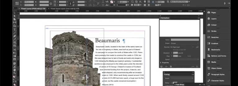 how to create fixed layout epub