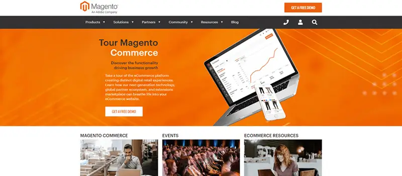 Magento Home page