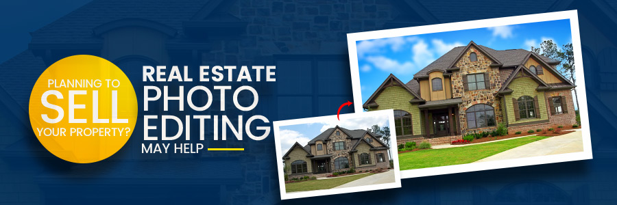 Real estate property photo editing
