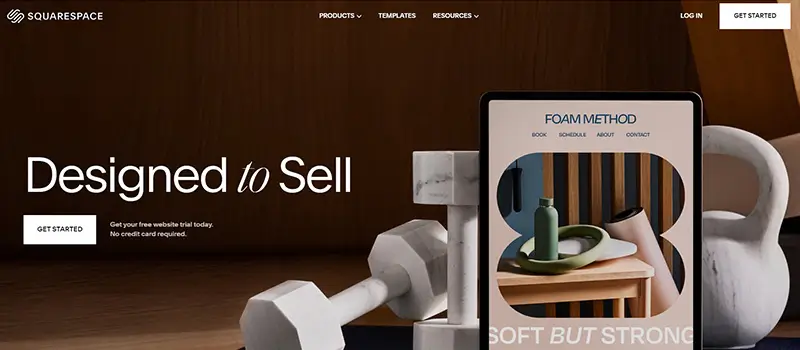 Squarespace Home page