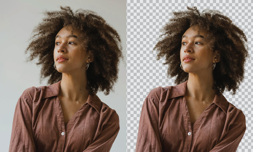 Alpha channel masking for hair