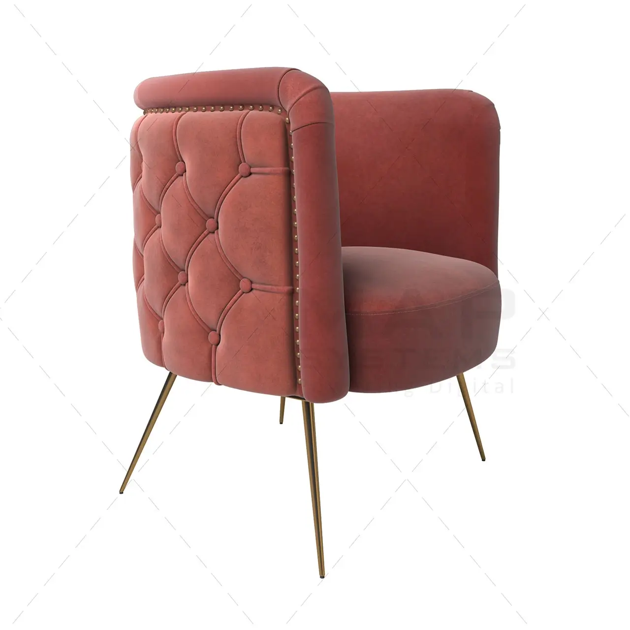 luxury chair 3d design