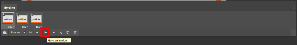 play icon in photoshop