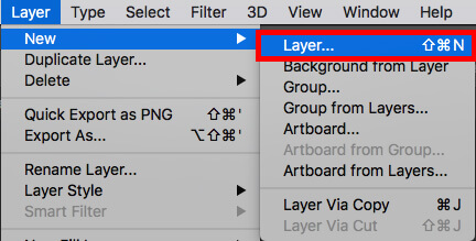 creating seperate layers in  Photoshop