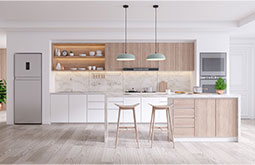 3d interior rendering for kitchen