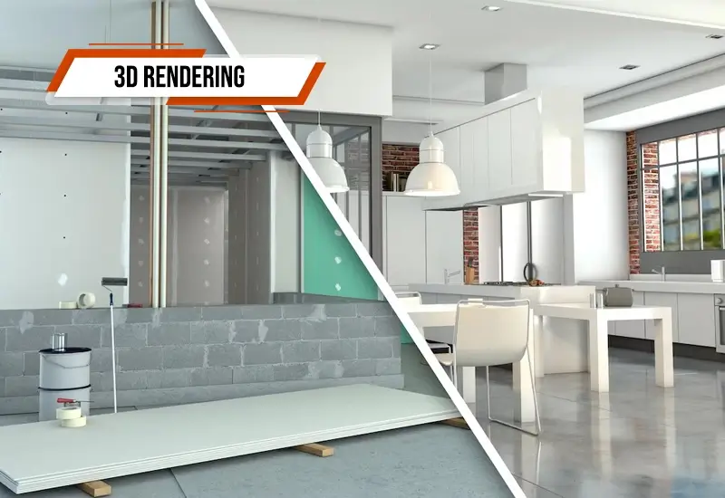3D rendering output