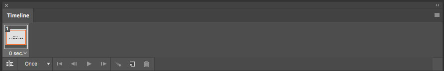 Create Frame Animation in photoshop