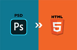steps to convert psd to html