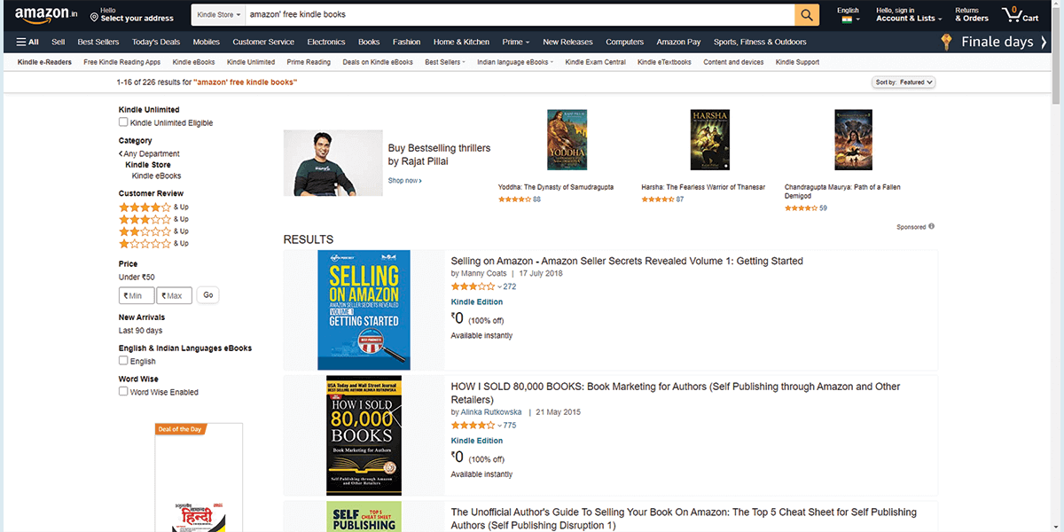 Amazon Free Kindle Books