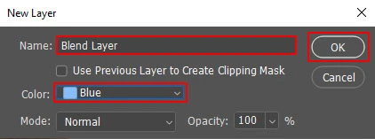 Applying the Photoshop blend modes to blend image colors, Step 3