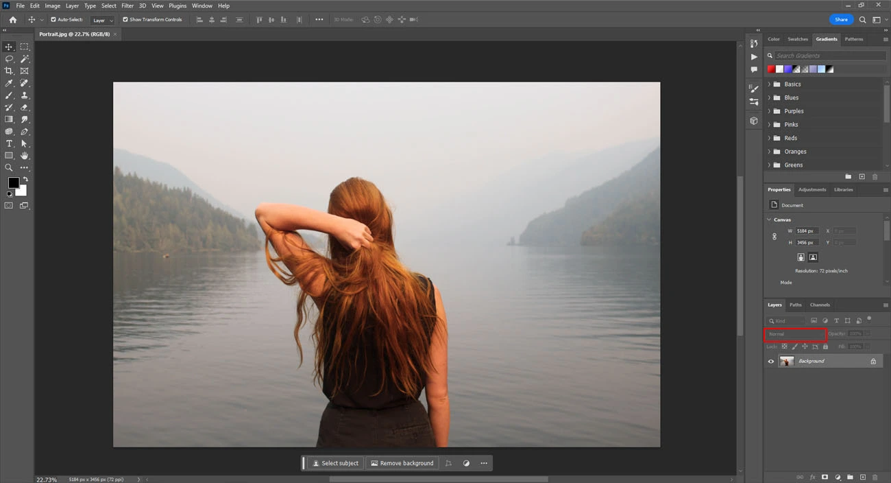 Applying the Photoshop blend modes to blend image colors