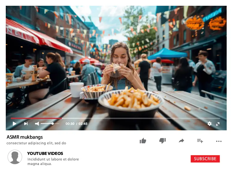 ASMR mukbangs videos
