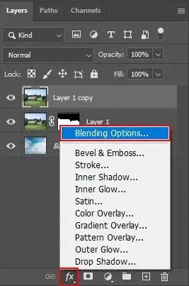 Blending options