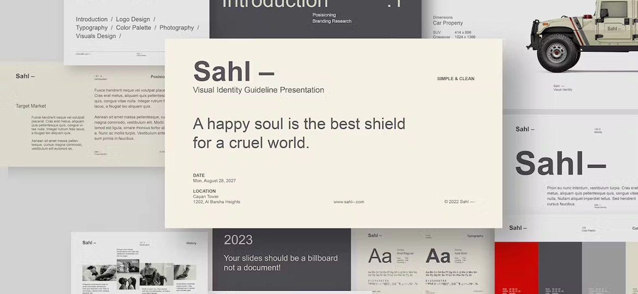 Choose typography carefully