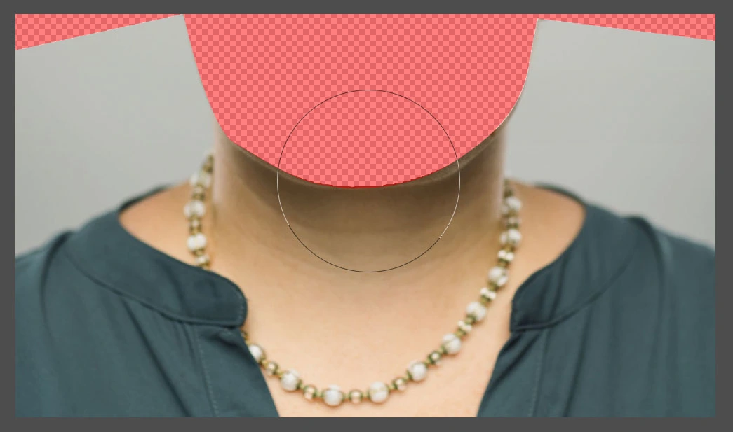 Click and drag around the areas you want to slim down