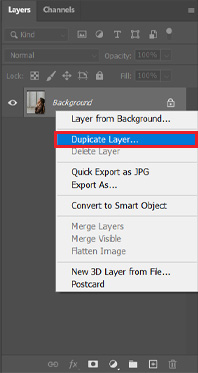 Create a duplicate layer