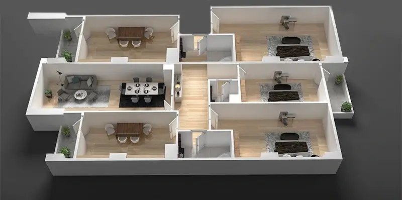 Light & shadow renders