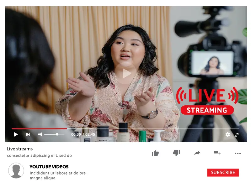 Live streaming videos