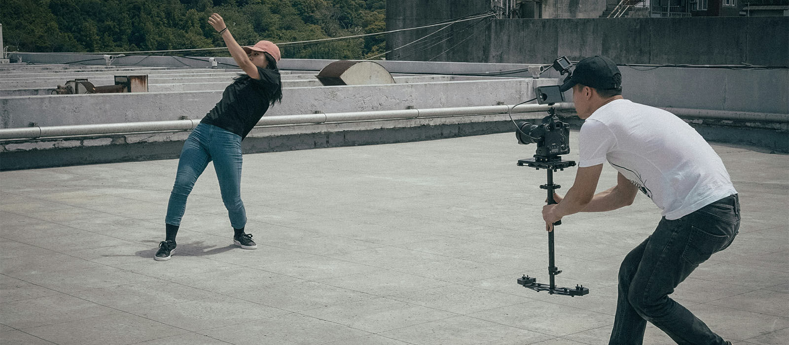 Move your body while panning