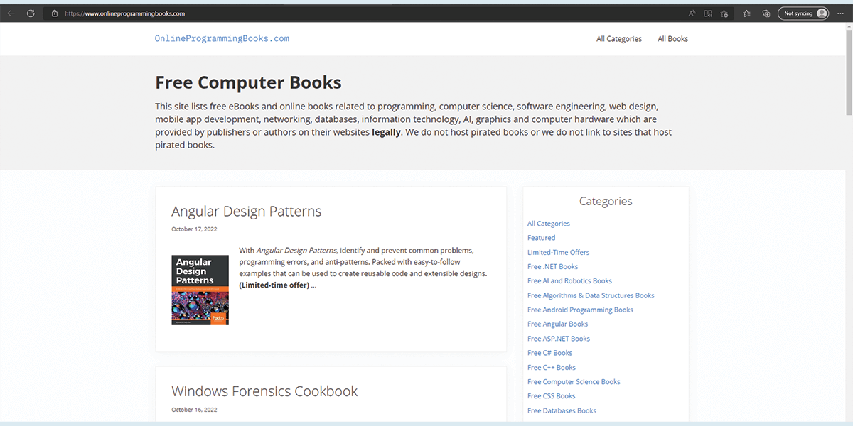 OnlineProgrammingBooks