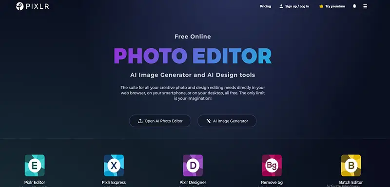 Pixlr software