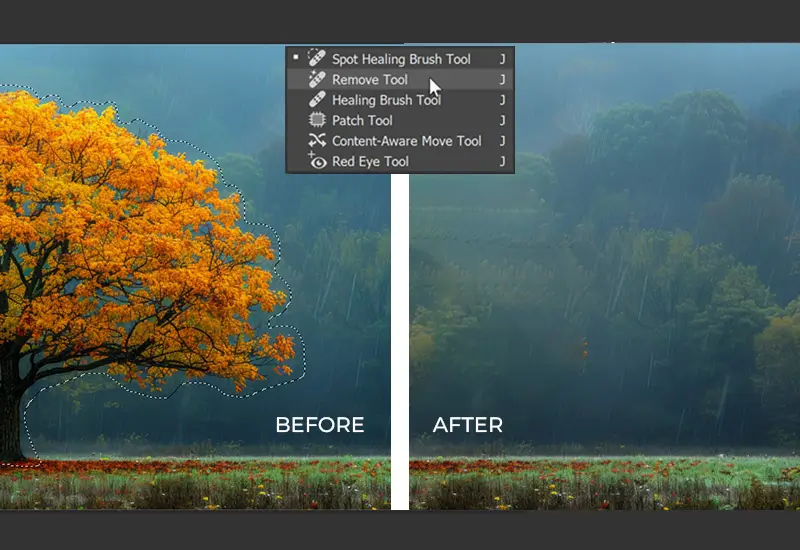 removing unwated items