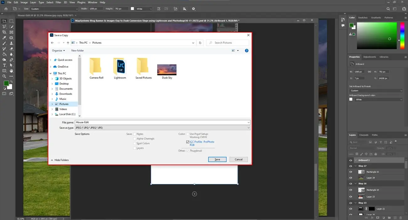 Save the image as new