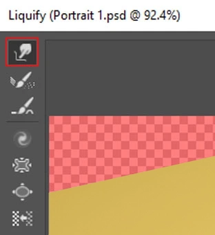 Select Forward Warp Tool