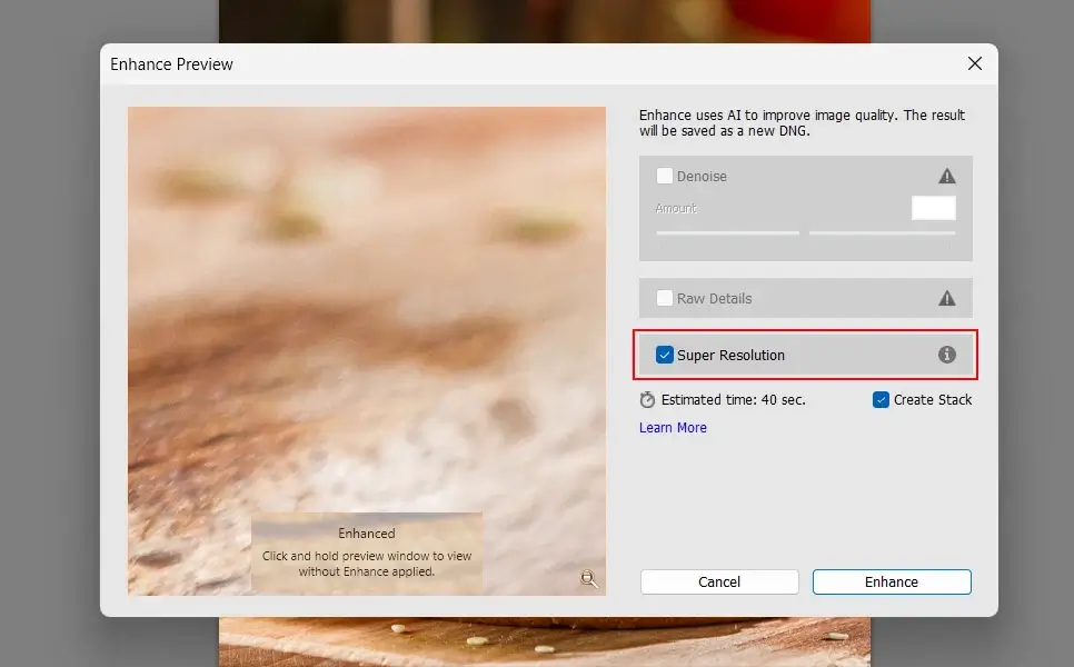 select Super Resolution