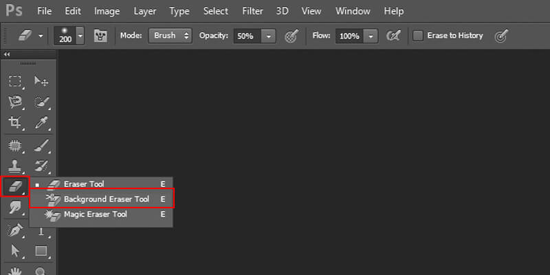 background eraser tool photoshop