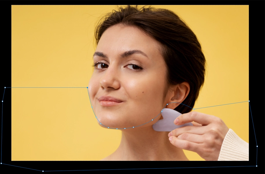 starting point to close the path