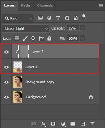 the curves adjustment layer needs to be created