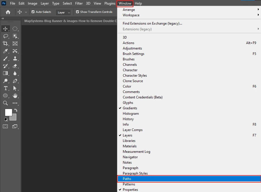 turn the path into a selection